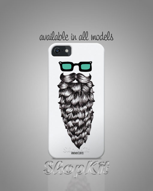 samsung mobile cover of beard hoody