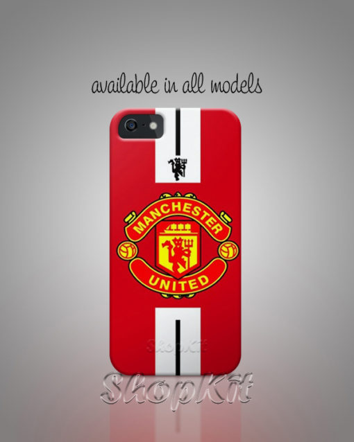 Manchester United kit design on mobile cover