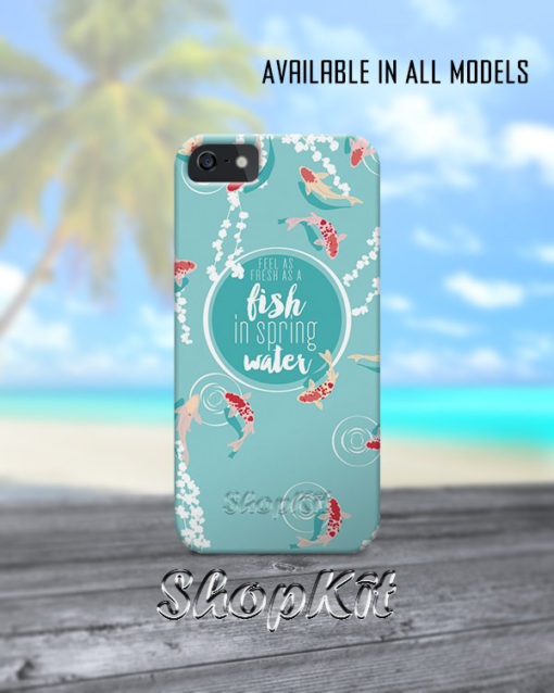 fishes on digital printed mobile cover